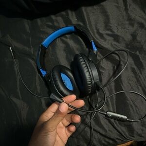 Blue and Black Gaming Headset